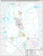Stockton-Lodi Metro Area Wall Map Premium Style